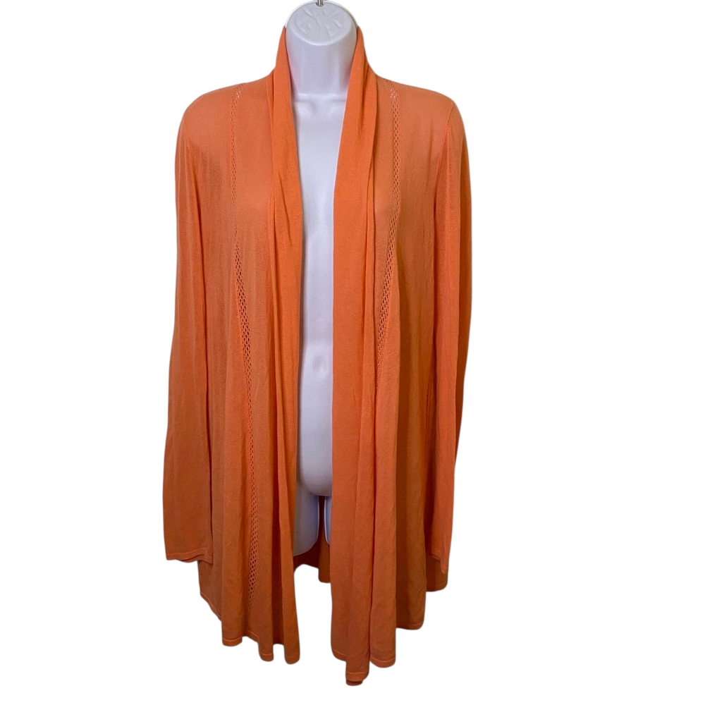 Lilly Pulitzer Vibrant Orange, Open Front Cardigan